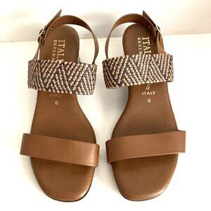 Italian Shoemaker Aztec Brown Sandals Size 8